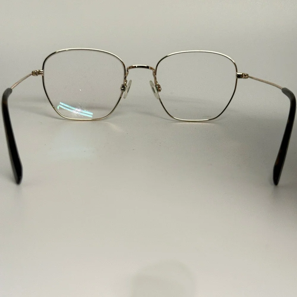 Warby Parker Hale M 2403 Gold Eyeglasses Frames‎ 51-20-145 Tortoise Tips